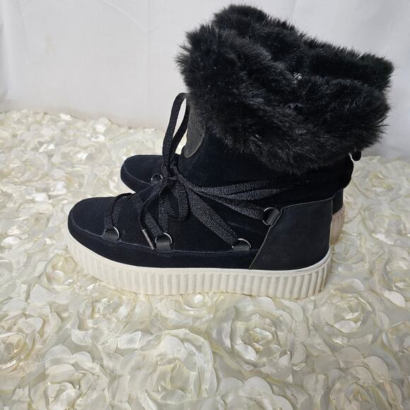 Pajar Women's Waterproof winter boots Fur Black size 8 - Picture 1 of 8